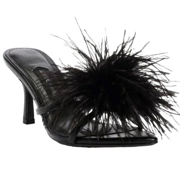 Jessica Rich Malina Pointed Toe Stiletto Mule in Noir EU 36 (US 6) NWT